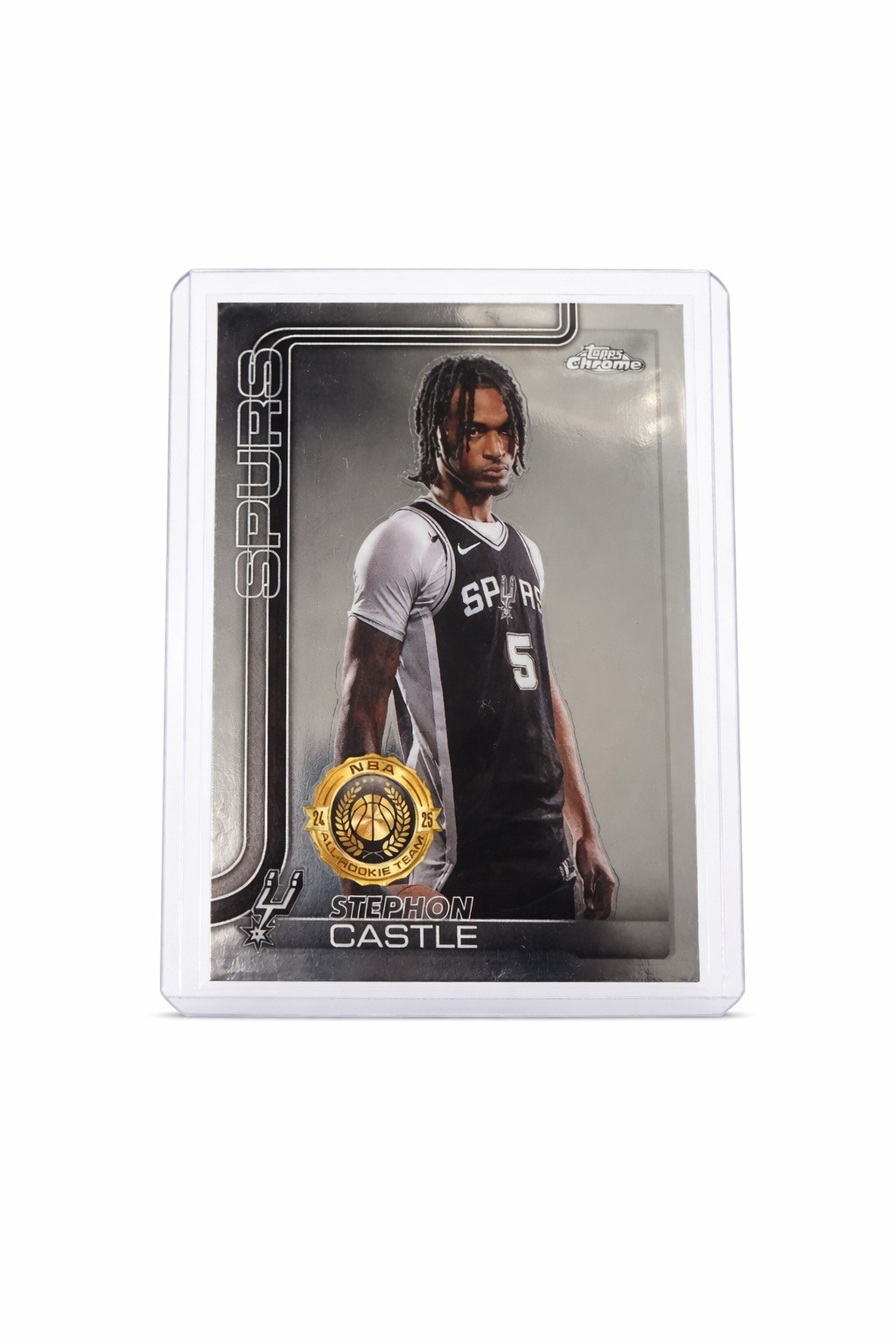 2025-26 Topps Chrome Stephon Castle Image Variation SSP #228 Spurs
