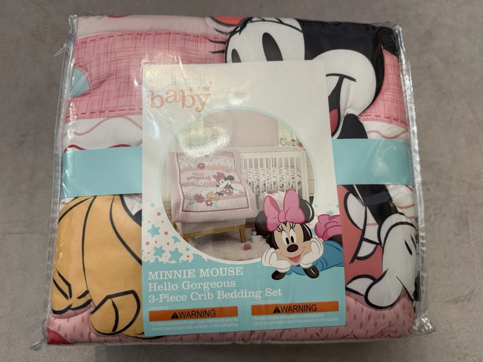 Disney Baby Minnie Mouse Crib Bedding Set 3 Piece Hello Gorgeous Pink Nursery
Opens in a new window