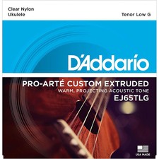 D'Addario EJ65TLG Pro-Arte Custom Extruded Tenor Low G Nylon Ukulele Strings