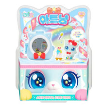 Wishcat Art Nyang Cat Figure, Toy Hub  Sticker Set Kid Fun Play Gift