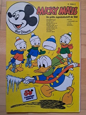 Mickey Mouse No. 48 from 1.12.1973 with MM Magazine + Scrapbook Olymia Album - Excellent Z1