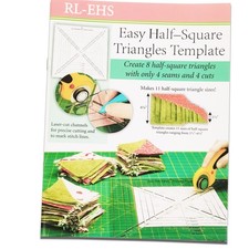 Easy Half-Square Triangles Quilting Rulers and Template