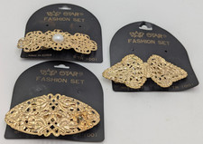 3 Vintage Hair Barrettes Barrette Clips Lot 8