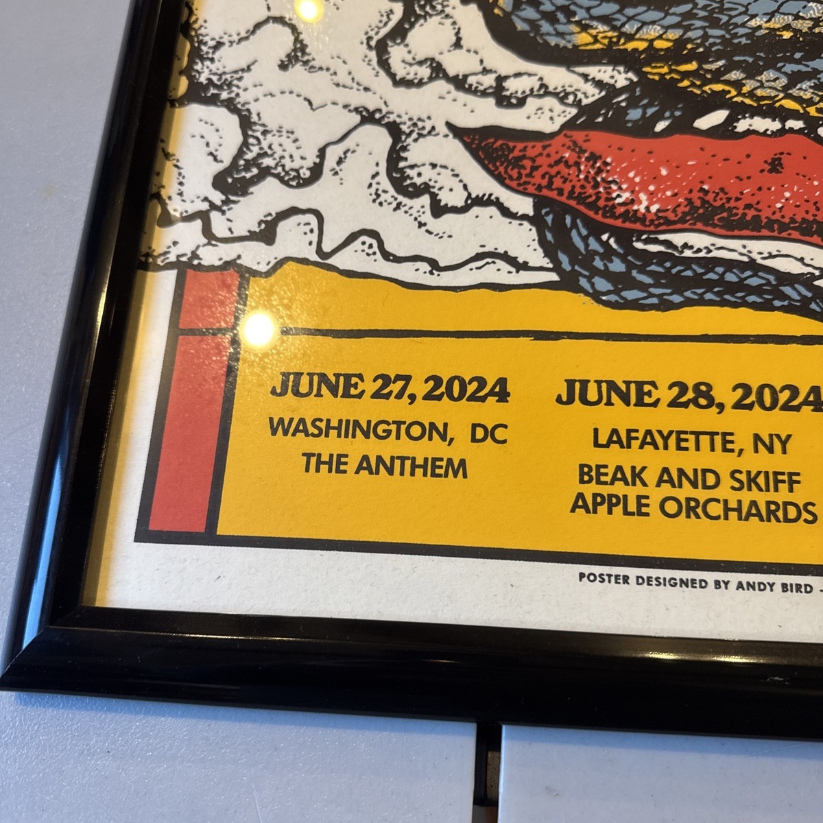 Trampled By Turtles Shakey Graves Concert Tour Poster Framed HTF