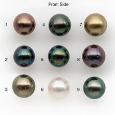 10-11mm Tahitian Pearl, Loose Undrilled with High Luster and for Jewelry Making