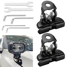 LED Light Bar Mounting Bracket Adjustable Hood Pillar Mount Universal 2PCS