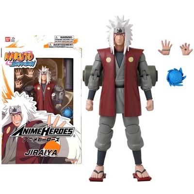 Anime Heroes BANDAI Naruto Action Figure Jiraiya of The Sannin | 17cm Naruto Fig