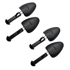 Shoe Trees Stretcher for Men Women Adjustable Plastic Lightweight 2, Black 