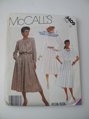 Vintage Mc Calls patterns sewing 3409 dress size 12 (C) | eBay Australia