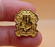 Modern Goldtone Metal Fancy Caged Butterfly Sealing Wax Stamp Seal - NO HANDLE