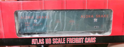 Atlas escala HO #1761-1 Evans doble enchufe puerta caja coche Aloha Shake #10392 | Zustand: New