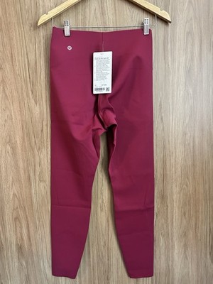 lululemon Glow Up  Super-High-Rise Tight 28'' Size 10 Berry Rumble