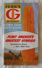 Vintage Funks G Hybrid Corn Memo Note Book w/ 1959, 1960 & 1961 Calendars 