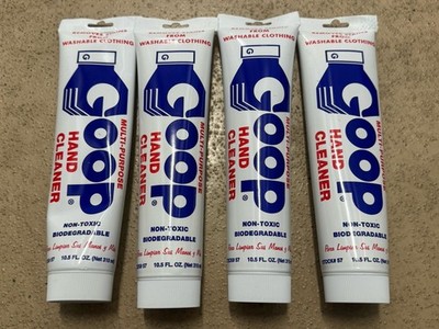 4 PACK GOOP Multi Purpose Hand Cleaner - Waterless 10.5 oz Tube Lot