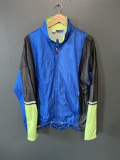 Mens HIND Blue Neon Vintage Isofilm Biking Cycling Windbreaker Jacket