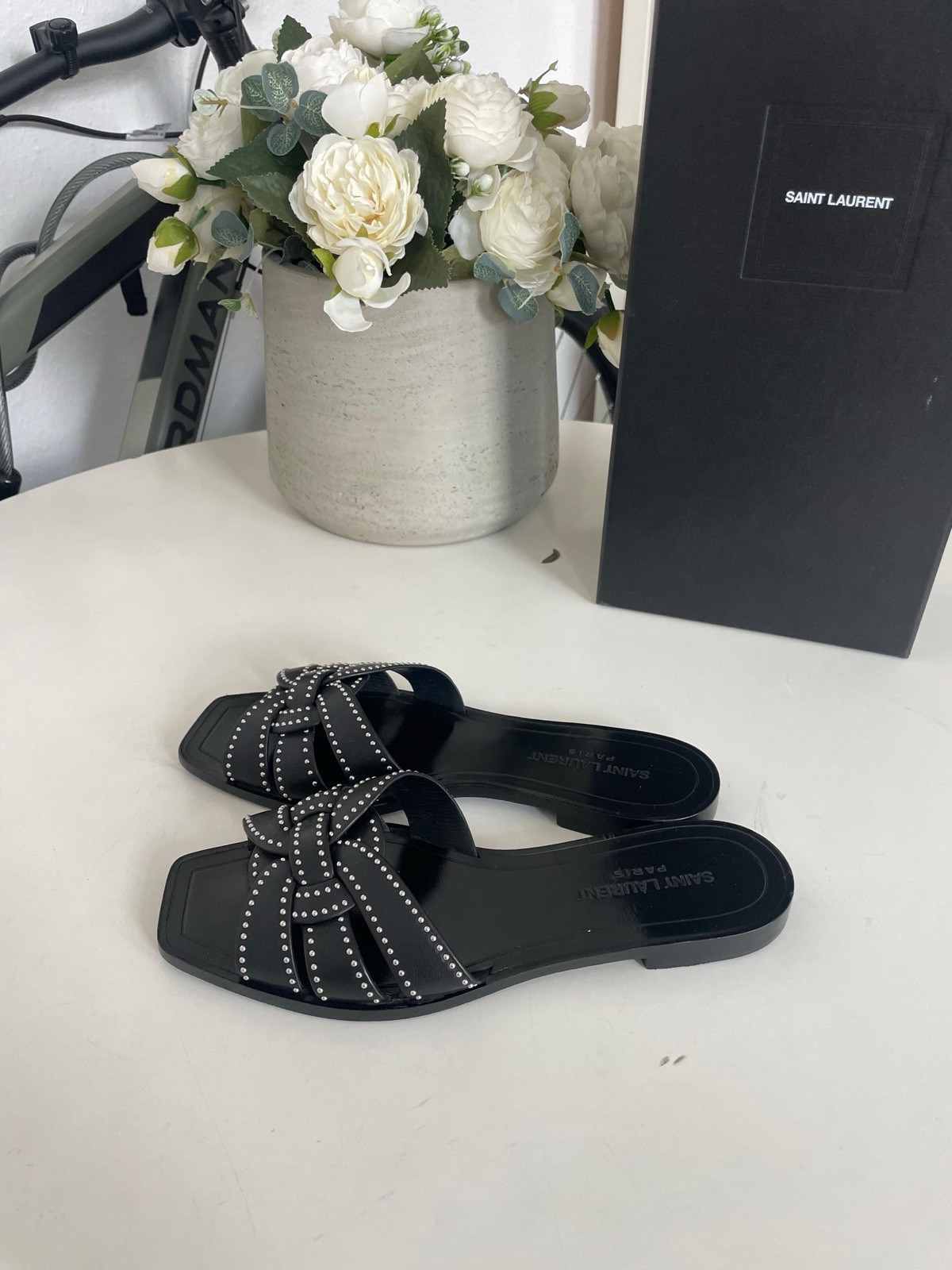 Saint Laurent Amazing Flats Slides esaurito edizione limitata 37 Regno Unito 4 scatola