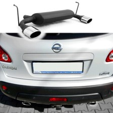 ULTER Duplex Sportauspuff für Nissan Qashqai I 2.0l je 1x120x80mm eingerollt