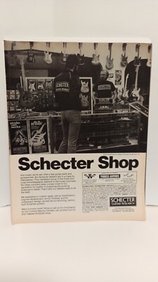 SCHECTER GUITARS  1981  SCHECTER SHOP    10x8- PRINT AD. t4