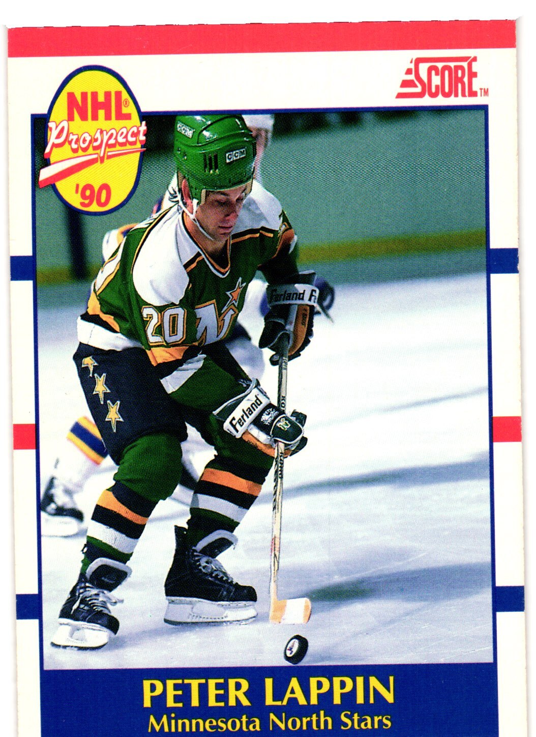 1990-91 Score Canadian #403 Peter Lappin Minnesota North Stars Rookie