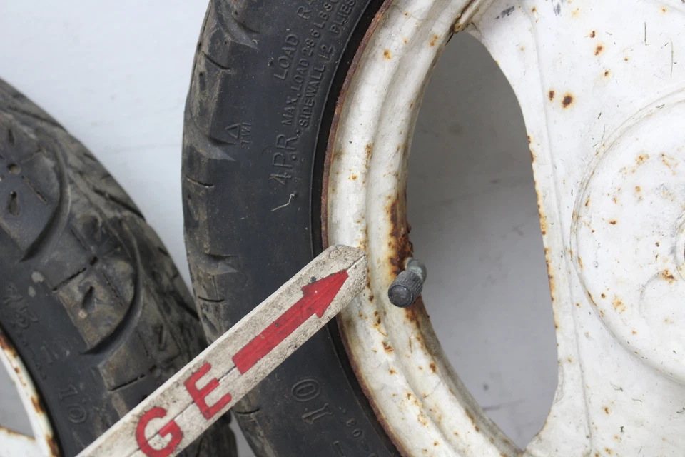 1981 HONDA EXPRESS 50SR NX50 ПЕРЕДНИЕ ЗАДНИЕ КОЛЕСА ДИСКИ - Изображение 4 из 4