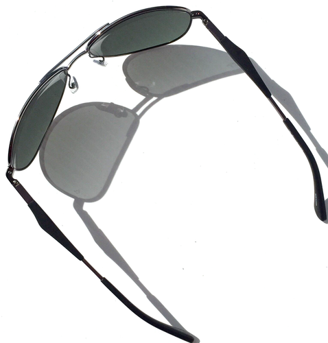 NEW Ray Ban Chrome & Black frame w G15 Green Lens Sunglass RB3519 004/71 - Picture 10 of 13