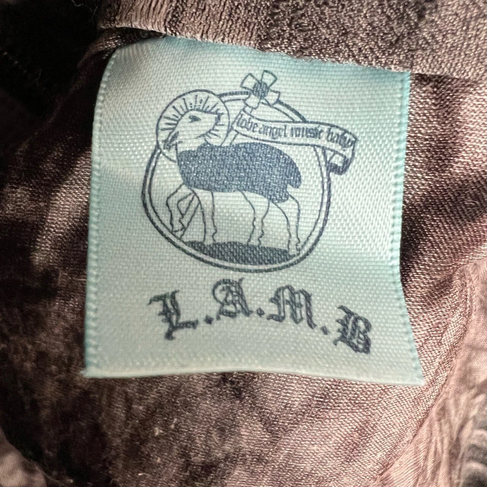 L.A.M.B. Minifalda de lana seda asimétrica gris talla 6 by Gwen Stefani Foto 4 de 4