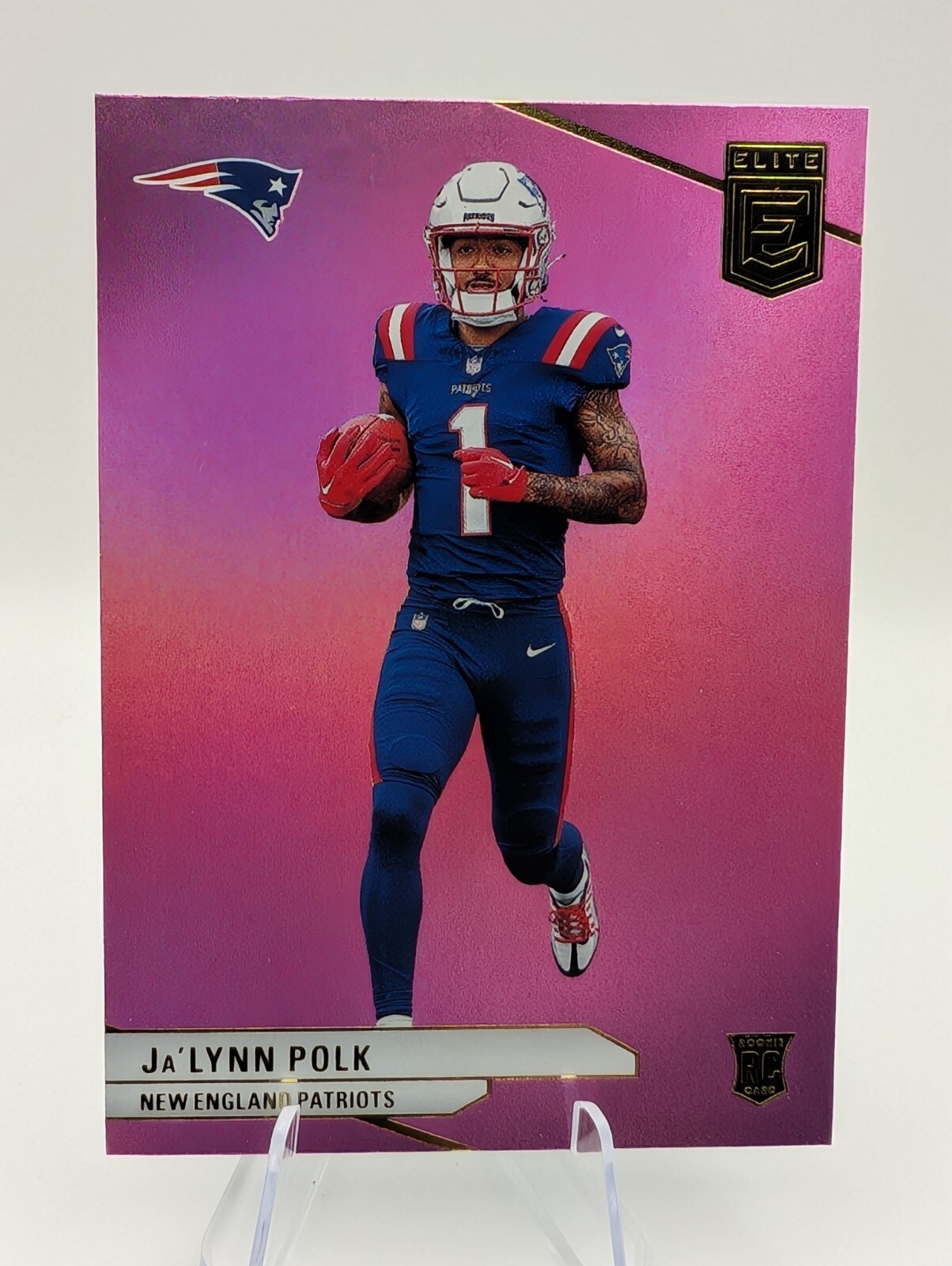 Ja'Lynn Polk - 2024 Panini Donruss Elite - Pink (RC) Patriots - #153