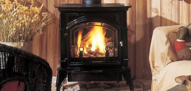 Direct Vent Propane Enameled Porcelain Cast Iron Majestic Stove