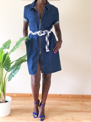 kaleidoscope denim dress
