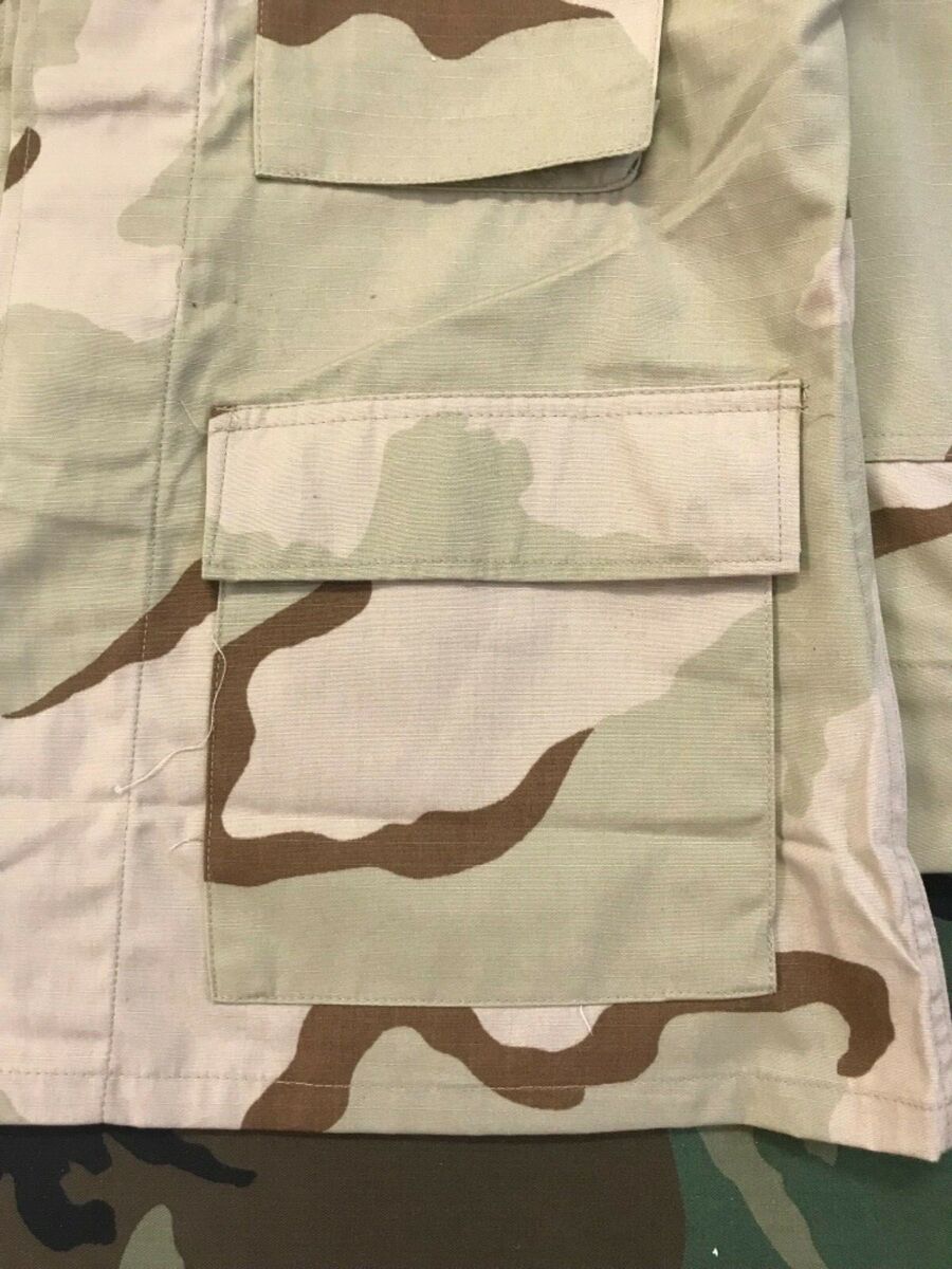 US ARMY CAMO BDU SHIRT COAT DESERT CAMOUFLAGE COMBAT MEDIUM US ARMY CAMO BDU SHIRT COAT DESERT CAMOUFLAGE COMBAT MEDIUM