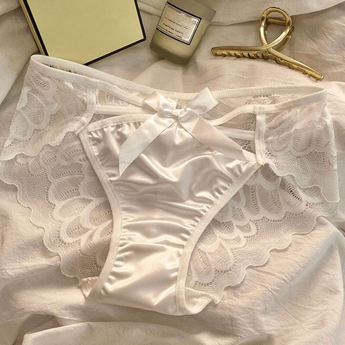 Shiny Satin Silky Knickers Sexy Briefs Women Underwear Lace Panties Seamless - Afbeelding 5 van 20