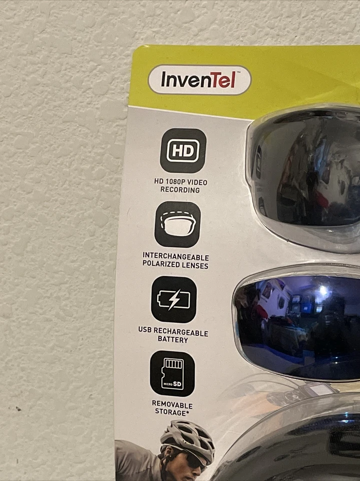 InvenTel PROCAM Video Recording Sports Glasses w/Interchangeable Lens & Case - Image 3 of 4