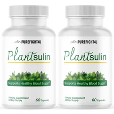 Plantsulin Capsules, Supports Healthy Blood Sugar-2 Bottles