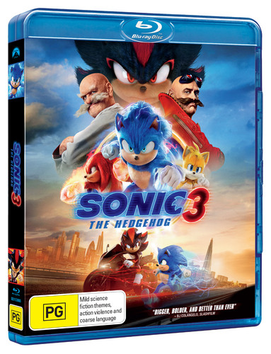 Sonic the Hedgehog 3 (2024) disc cover