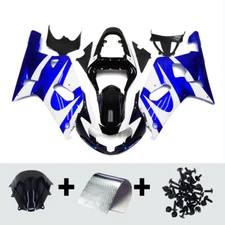 Fairings Kit For Suzuki GSXR600 GSXR750 K1 2000 - 2003 ABS Blue White Body Kit