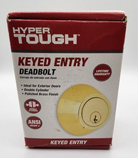 Hyper Tough Keyed Entry DeadBolt Double Cylinder ANSI Grade 3 Brand New In Box