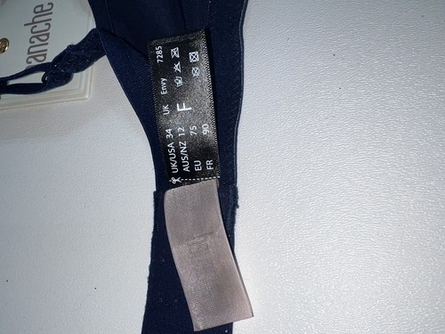 NWT! - panache Full Cup Bra EUR 75F ENVY $71 NAVY BLUE - Picture 8 of 8