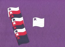 FLAG die cuts scrapbook cards