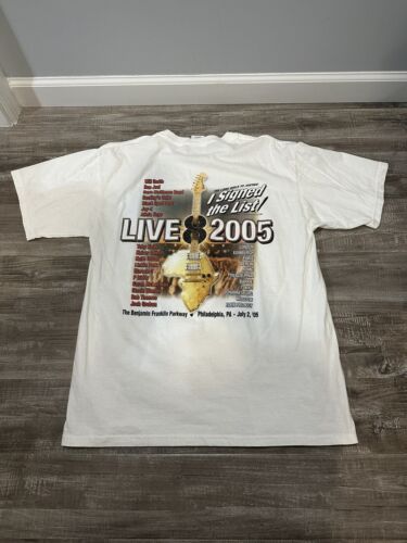 Vintage Y2K Live 8 2005 T Shirt Long Walk to Justice Sz L Jay Z Linkin Park - Picture 1 of 7