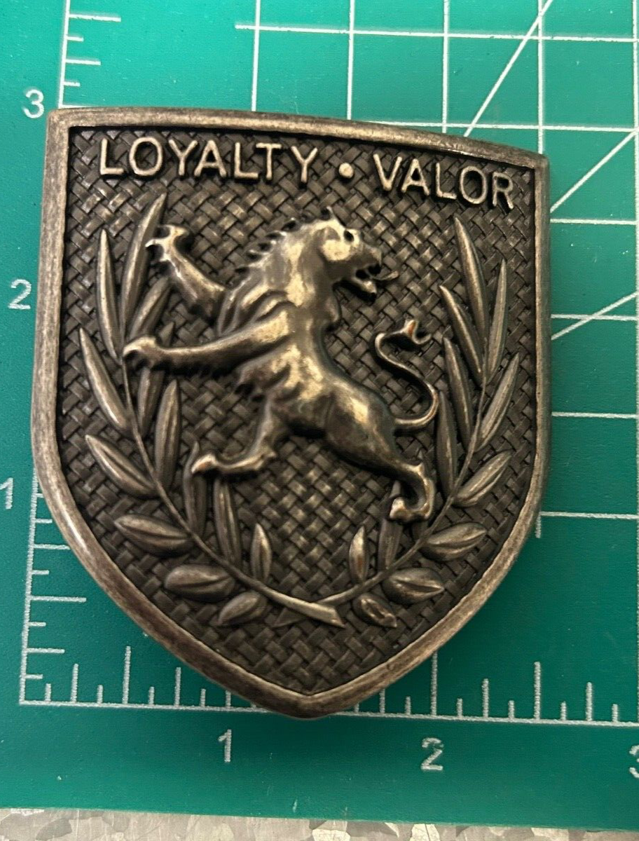 Cuadra Belt Buckle “ Loyalty Valor  “ shield style