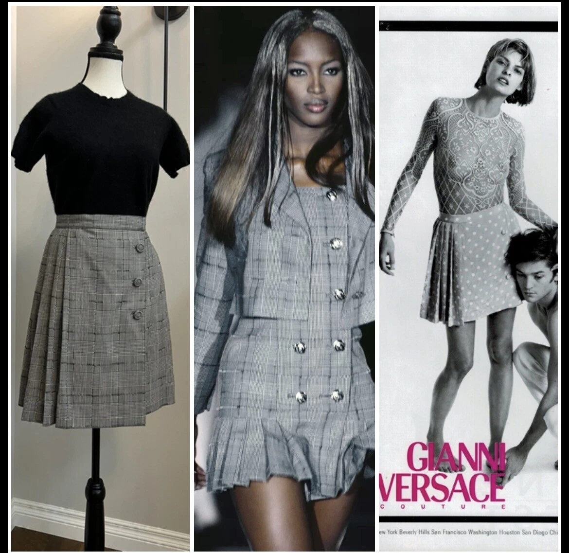 Versace top skirt style