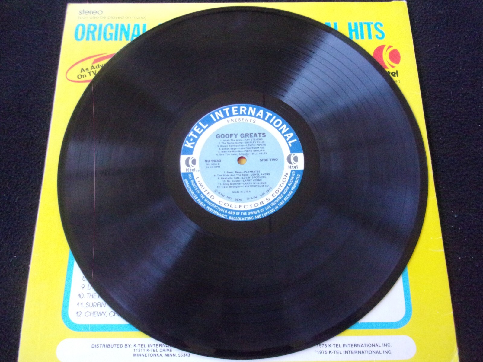 Vintage Ktel Goofy Greats novelty record LP, used, free shipping eBay