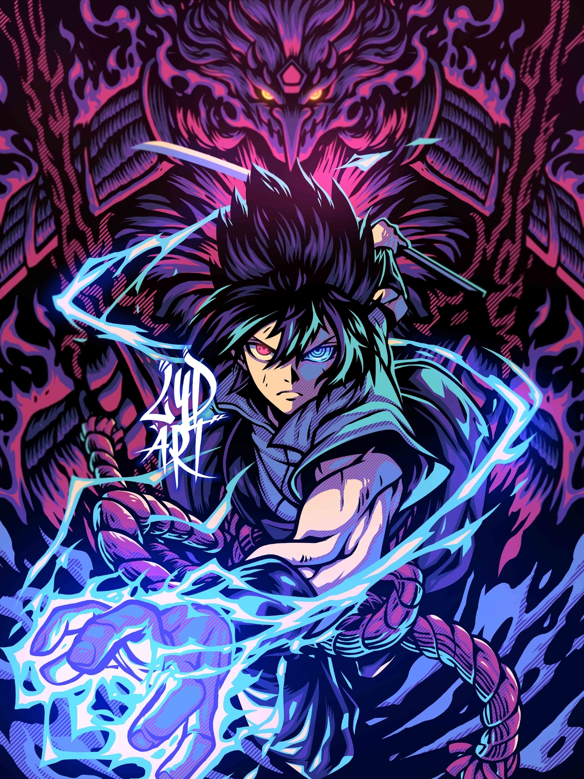 Anime Uchiha Sasuke Susanoo Personaje Naruto Anime Juego Mat Escritorio 5495