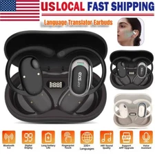 Translation Earbuds Wireless Bluetooth 5.4 AI Translator 150 Languages Headphone