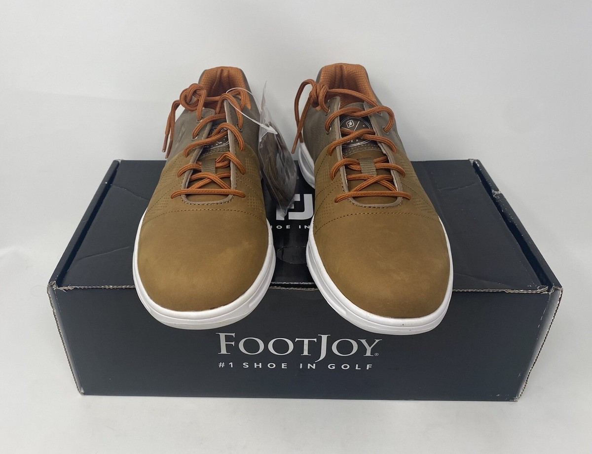 FootJoy Men\'s Contour Series Golf Shoes 54053‎ Brown White Size 7 Extra Wide Amazon.com | FootJoy Men main image 2