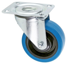 X 4 x 100er TENTE Blue Wheels - Lenkrollen - ...