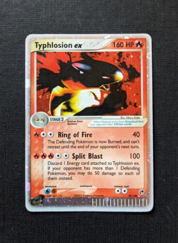 Carta Pokemon • Typhlosion Ex Holo 99/100 • Ex Tempesta Di Sabbia ENG - Foto 1 di 8