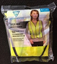 West Chester High Visibility Reflective Safety Vest Adjustable Green NEW