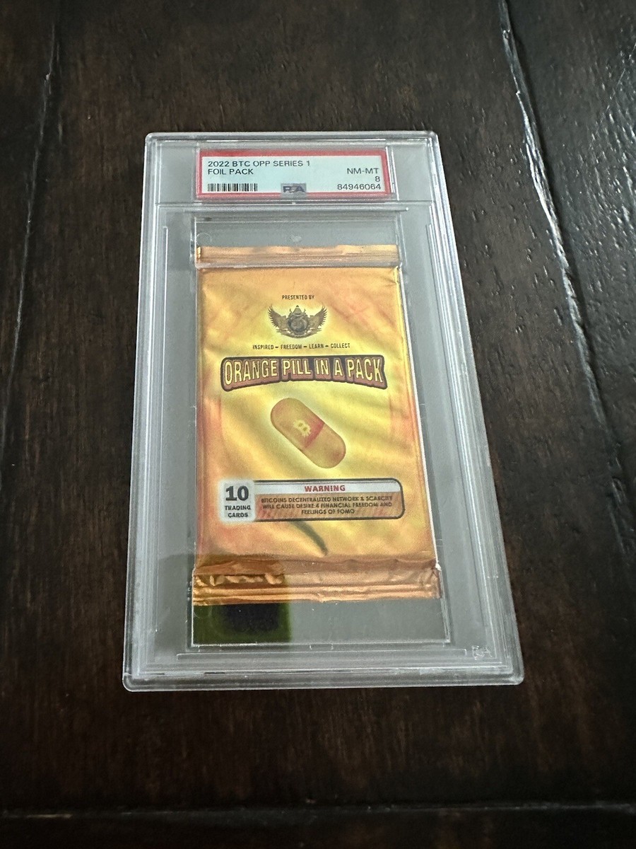 2022 Bitcoin Trading Cards Series 1 Orange Pill in a Pack Sealed - PSA 8 |  eBay