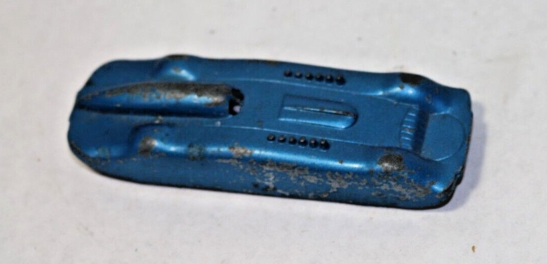 Miniature Midgetoy USA Racer – Bleu, N°3, 11 Cm, Années 50